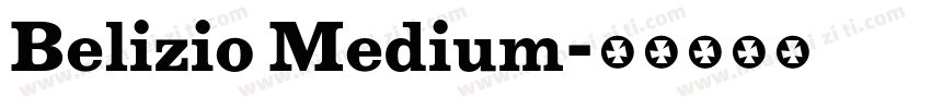 Belizio Medium字体转换